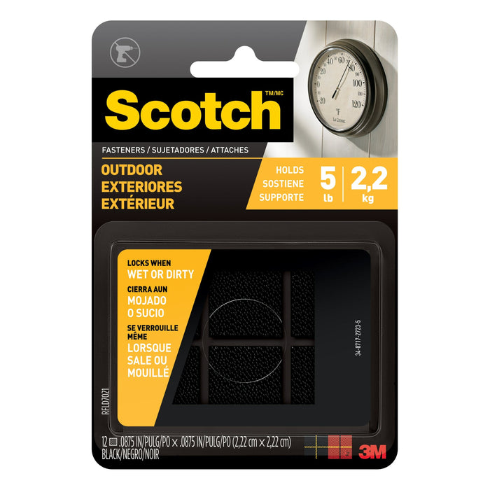 Scotch Outdoor Fastener RFLD7021, 7/8 in x 7/8 in (22,2 mm x 22,2 mm)