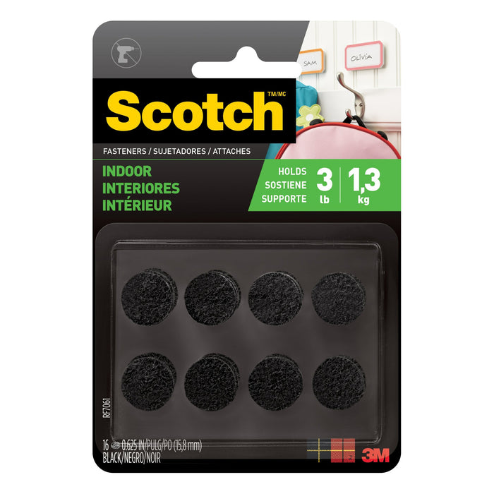 Scotch Indoor Fasteners RF7061, 5/8 in x 5/8 in (15,8 mm x 15,8 mm)