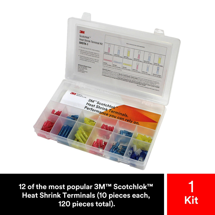 3M Scotchlok Heat Shrink Terminal Kit, SHSTK-1, 120 pieces