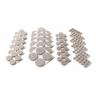 Scotch Felt Pads Value Pack, SP845-NA, Beige, 162 Pack