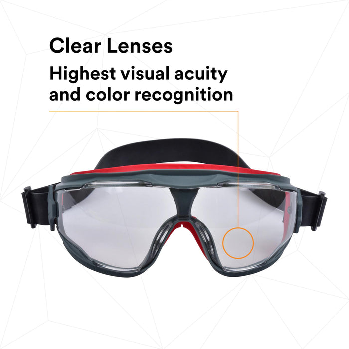 3M GoggleGear 500-Series GG501NSGAF Clear Scotchgard Anti-fog lens