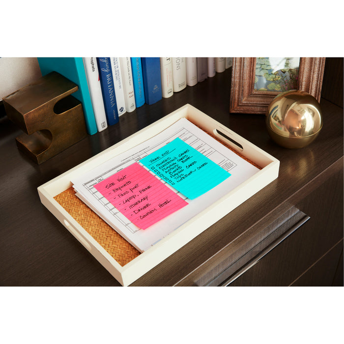 Post-it® Super Sticky Notes 4645-3SSAN, 4 in x 6 in (101 mm x 152 mm)