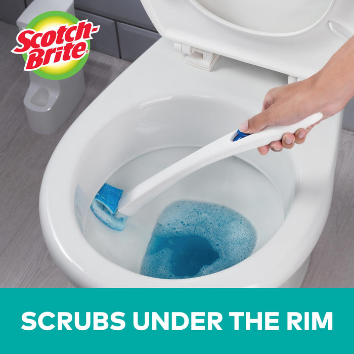Scotch-Brite® Disposable Toilet Scrubber Cleaning System, 558-SK-4, 4/1