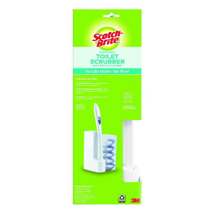 Scotch-Brite® Disposable Toilet Scrubber Cleaning System, 558-SK-4, 4/1