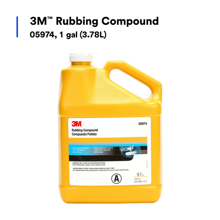 3M Rubbing Compound, 05974, 1 gal (3.78L)