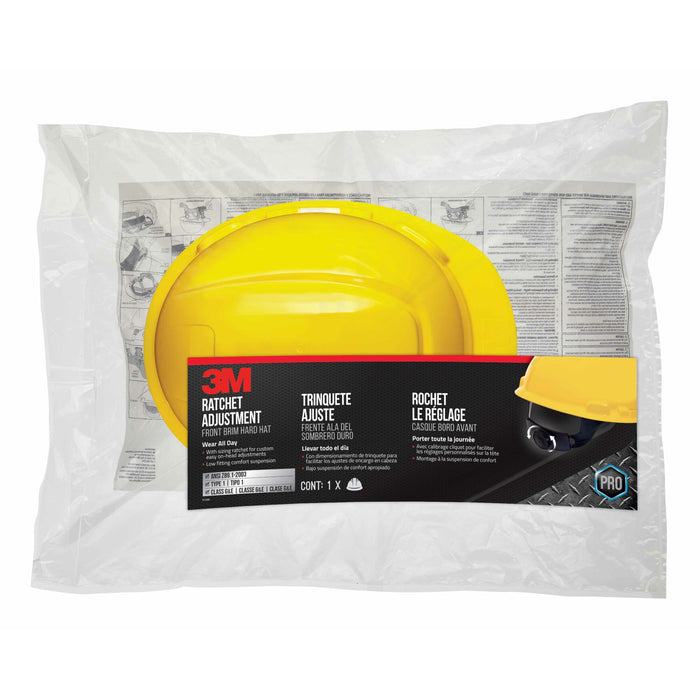 3M Non-Vented Hard Hat with Ratchet Adjustment, CHH-R-Y6-PS