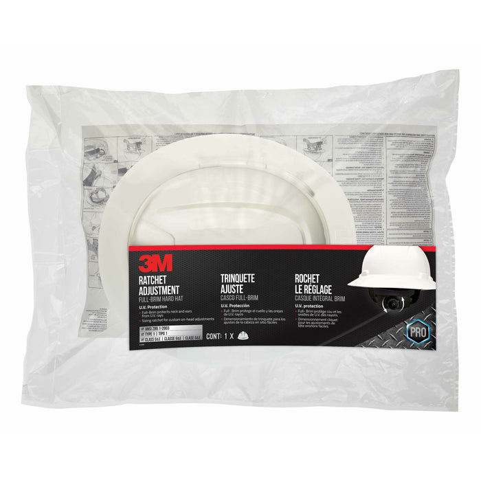 3M Full-Brim Non-Vented Hard Hat with Ratchet Adjustment,CHH-FB-R-W6-PS