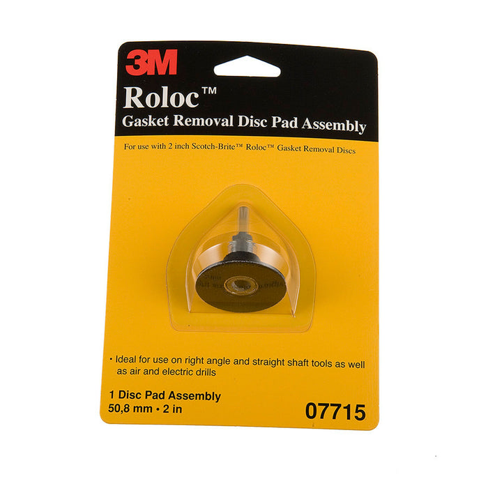 3M Roloc Gasket Removal Disc Pad Assembly TR 07715, 2 in