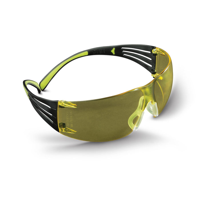 Peltor Sport SecureFit Safety Eyewear, SF400-PA-8, Amber/AF Lens