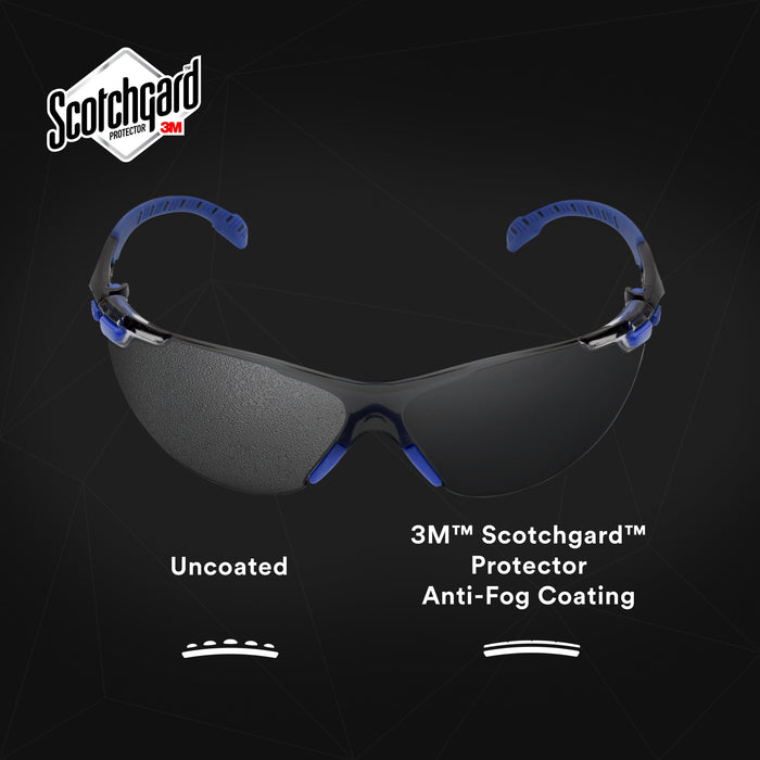 3M Solus Protective Eyewear 1000 Series S1107SGAF Blue/Black