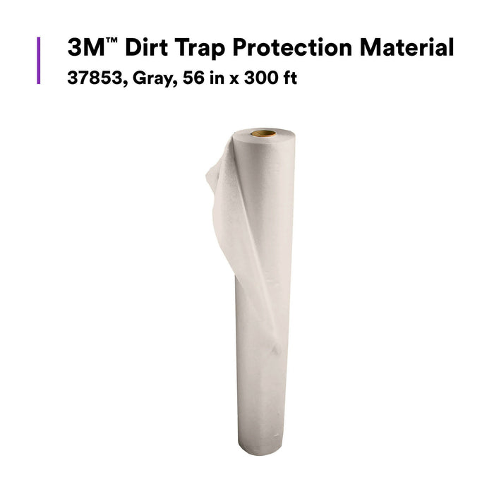 3M Dirt Trap Protection Material, 37853, Gray, 56 in x 300 ft