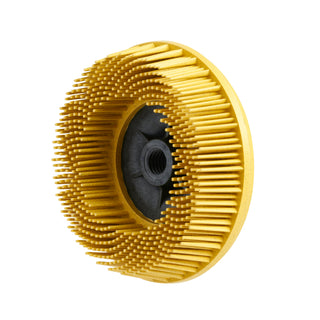 Scotch-Brite Bristle Disc, BD-ZB, 80, Yellow, 4-1/2 in x M14-2