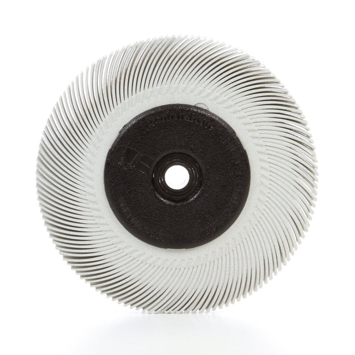 Scotch-Brite Radial Bristle Brush, 6 in x 7/16 in x 1 in 120 withAdapter