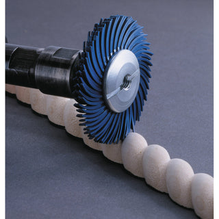 Scotch-Brite Radial Bristle Brush, 8 in x 1 in x 1-1/4 in 50 withFlange