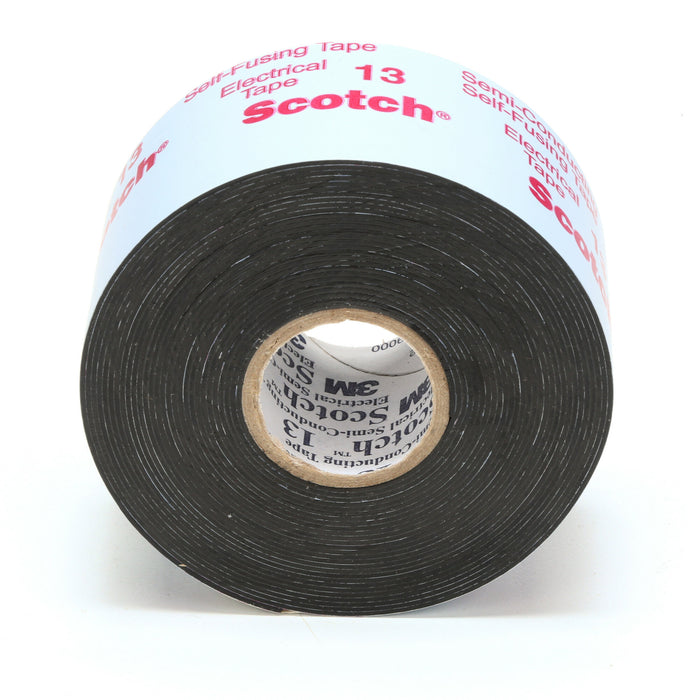 Scotch® Electrical Semi-Conducting Tape 13, 1-1/2 in x 15 ft, Printed,Black