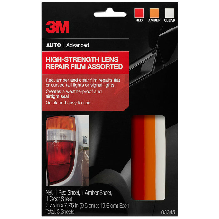 3M High-Strength Lens Repair Film Assorted, 03345, 3.75 in x 7.75 in