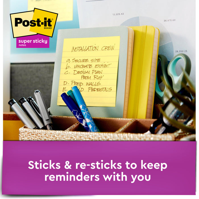 Post-it® Super Sticky Dispenser Pop-up Notes R440-YWSS, 4 in x 4 in