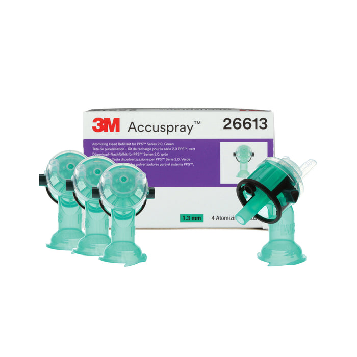 3M Accuspray Atomizing Head Refill Pack for 3M PPS Series 2.0,26613, Green