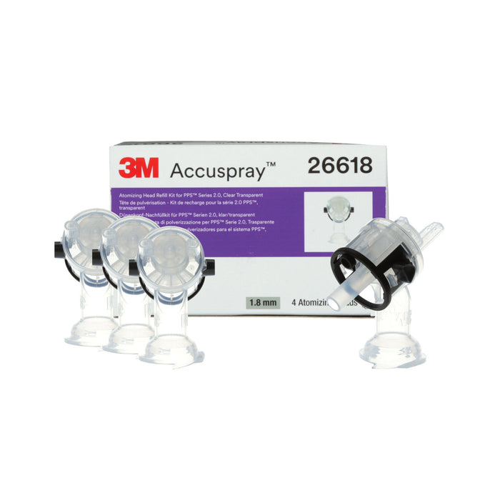3M Accuspray Atomizing Head Refill Pack for 3M PPS Series 2.0,26618, Clear