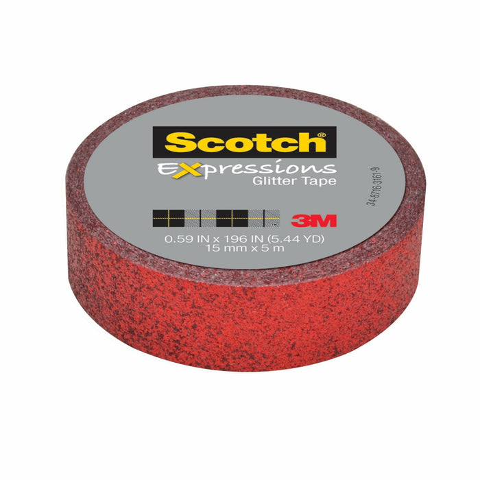 Scotch® Expressions Glitter Tape C514-RED