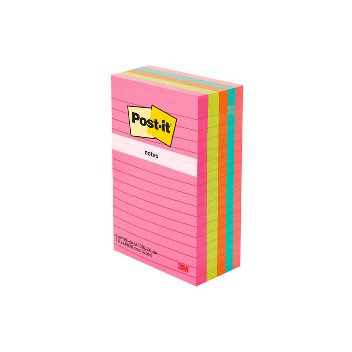 Post-it® Notes, 660-5ANT, 4 in x 6 in (101 mm x 152 mm)