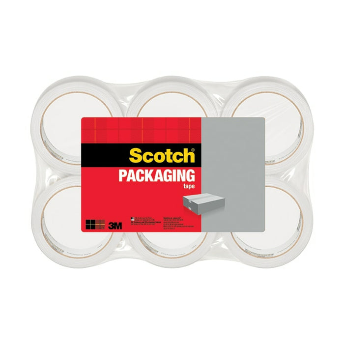 Scotch® Shipping Packaging Tape 3350L-6, 1.88 in x 109 yd (48 mm x 100m) 6 Pack