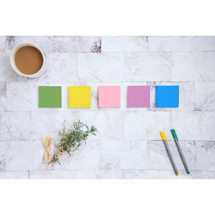 Post-it® Notes, 654-14AU, 3 in x 3 in (76 mm x 76 mm), Jaipur colors