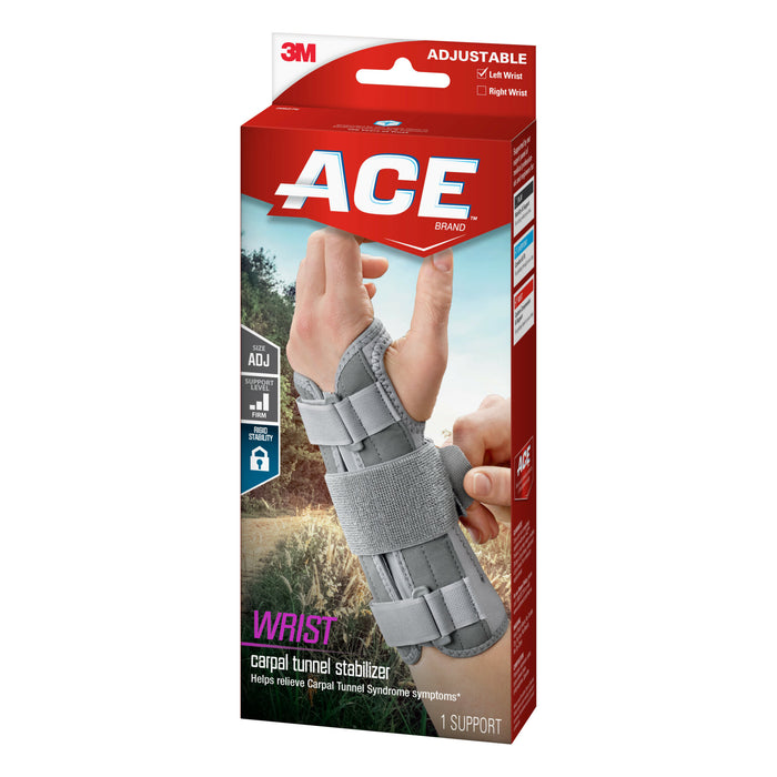 ACE Carpal Tunnel Wrist Stabilizer, Left, 205276, One Size