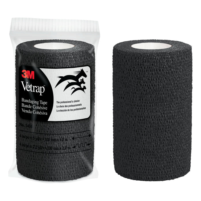3M Vetrap Bandaging Tape 1404BK-36, Black, 2 inch (5 cm)