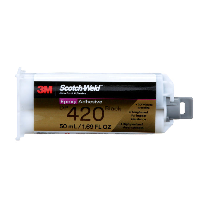 3M Scotch-Weld Epoxy Adhesive DP420, Black, 50 mL Duo-Pak