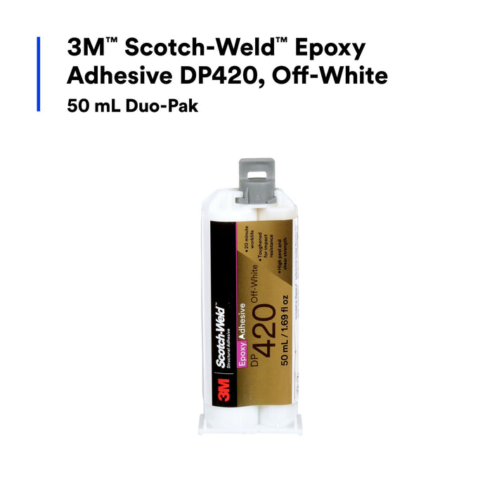 3M Scotch-Weld Epoxy Adhesive DP420, Off-White, 50 mL Duo-Pak