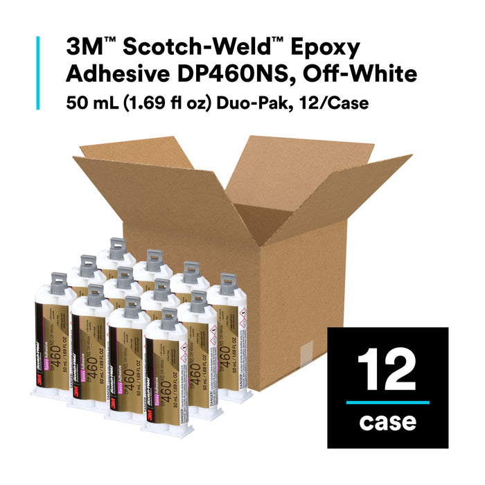 3M Scotch-Weld Epoxy Adhesive DP460NS, Off-White, 50 mL Duo-Pak