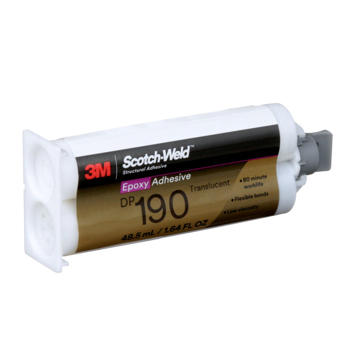 3M Scotch-Weld Epoxy Adhesive DP190, Translucent, 48.5mL Duo-Pak
