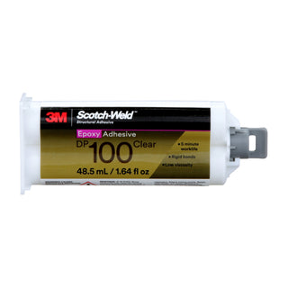3M Scotch-Weld Epoxy Adhesive DP100, Clear, 48.5 mL Duo-Pak