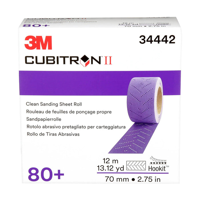 3M Cubitron II Hookit Clean Sanding Sheet Roll, 34442, 80+ grade, 70
mm x 12 m