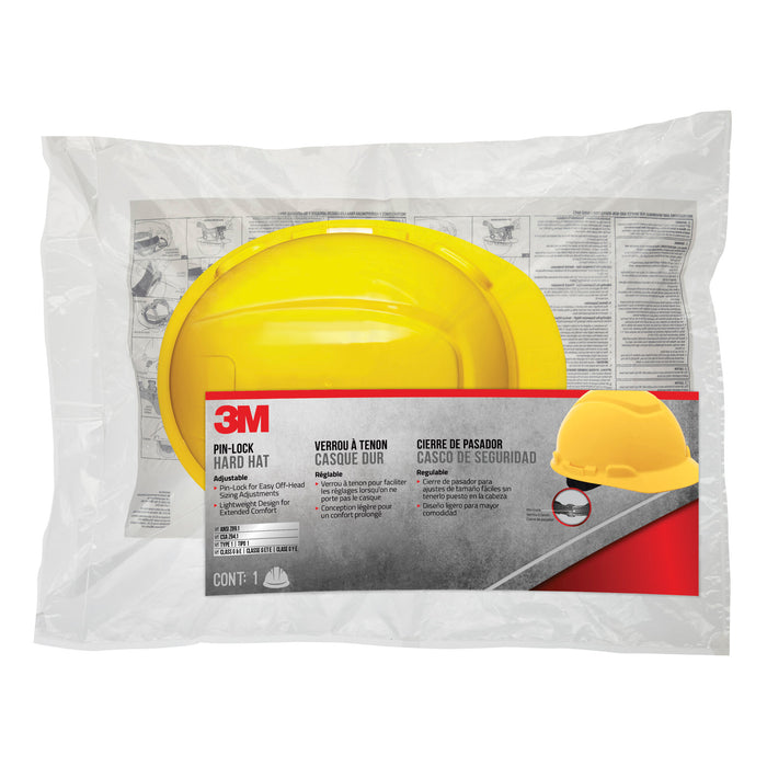 3M Non-Vented Hard Hat with Pinlock Adjustment, CHHYH1-12-DC