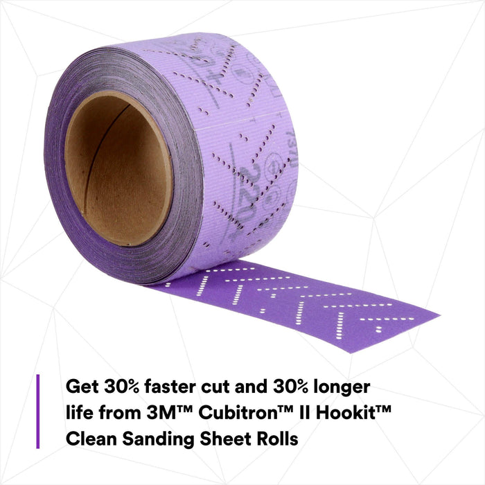 3M Cubitron II Hookit Clean Sanding Sheet Roll, 34447, 220+ grade, 70
mm x 12 m