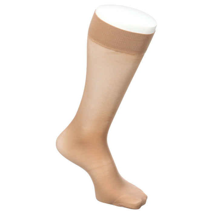 FUTURO Ultra Sheer Knee Highs for Women, 71014NEN, Medium, Nude