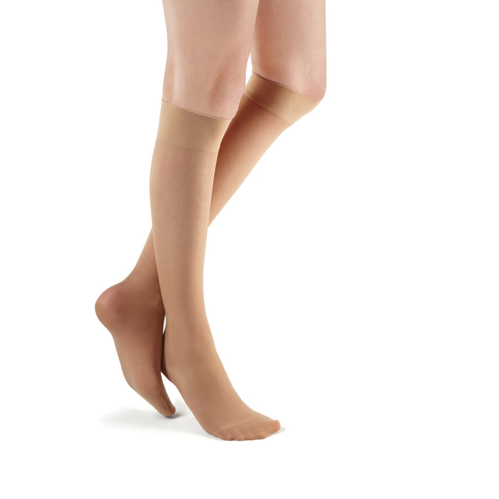 FUTURO Ultra Sheer Knee Highs for Women, 71014NEN, Medium, Nude