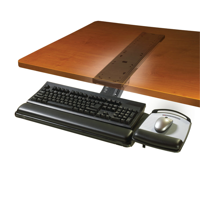 3M Sit/Stand Easy Adjust Keyboard Tray with Adjustable Keyboard andMouse