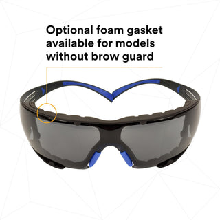 3M SecureFit Safety Glasses SF402SGAF-BLU-F, Blue/Gray