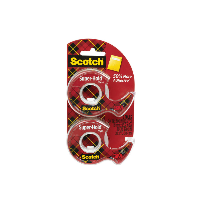 Scotch® Super-Hold Tape, 198DM-2, 3/4 in x 600 in (19 mm x 15,2 m)