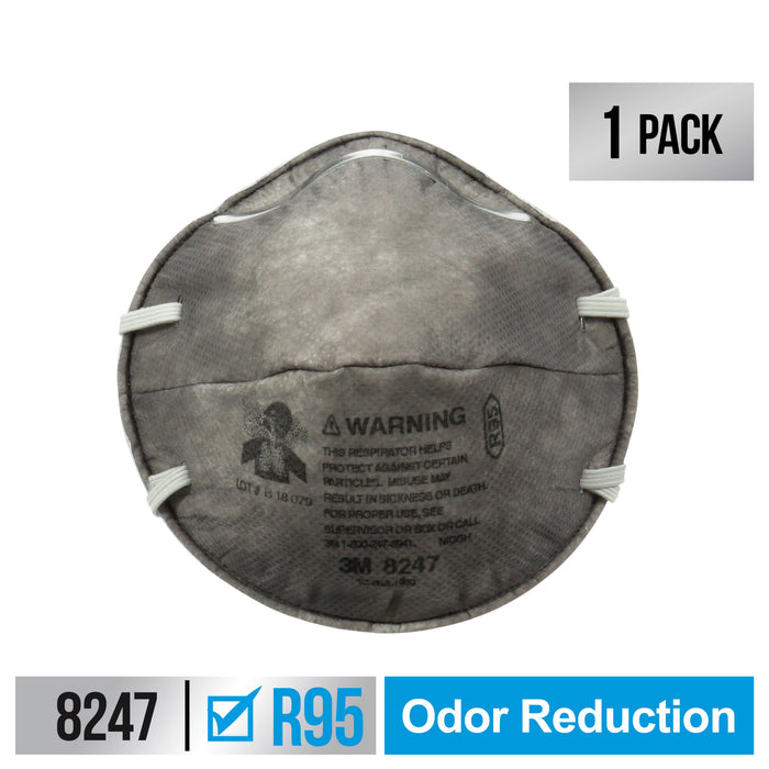 3M Paint Odor Respirator, 8247P1-C-WMT, 1 each/pack