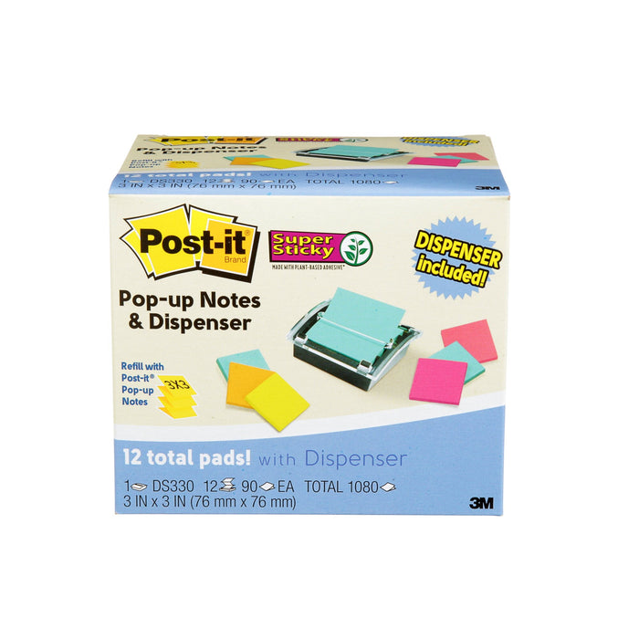 Post-it® Super Sticky Dispenser Pop-up Notes & Dispenser DS330-SSVA
