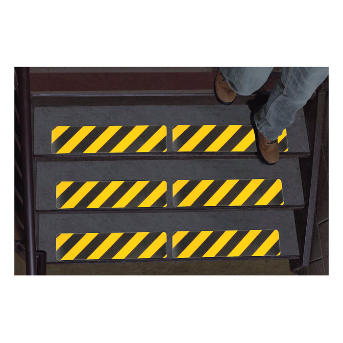 3M Safety-Walk Slip-Resistant Tread, 613BY-T6X24, Black/Yellow Stripe