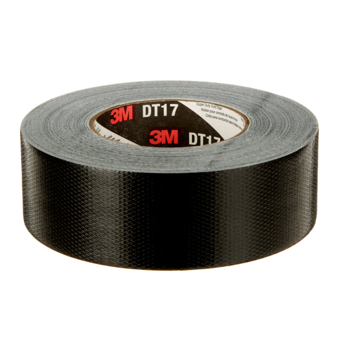 3M Super Duty Duct Tape DT17, Black, 48 mm x 32 m, 17 mil, 24Roll/Case
