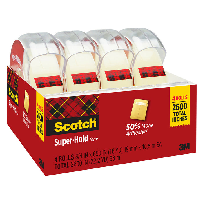 Scotch® Super-Hold Tape 4198, 3/4 in. x 650 in. (19 mm x 16,5 m)