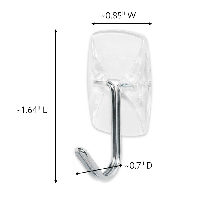 Command Clear Small Wire Hooks 17067CLR-9ES, 9 small wire hooks