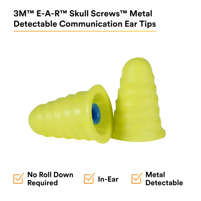 3M E-A-R Skull Screws Metal Detectable Communication Ear Tips