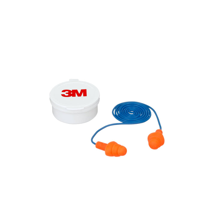 3M Corded Reusable Earplugs, 90586H1-DC, 1 pair with case/pack